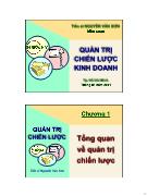 Bài giảng Chương 1: Tổng quan về quản trị chiến lược