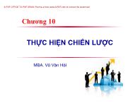 Bài giảng Chương 10: Thực hiện chiến lược