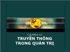 Bài giảng Chương 10: Truyền thông trong quản trị