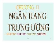 Bài giảng Chương 11: Ngân hàng trung ương (tiếp)