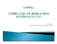 Bài giảng Chương 2: Chiến lược và hoạch định nguồn nhân lực