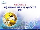 Bài giảng Chương 2: Hệ thống tiền tệ quốc tế ims