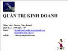 Bài giảng Chương 2: Kinh doanh