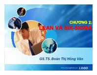 Bài giảng Chương 2: Lean và six-Sigma