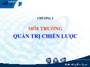 Bài giảng Chương 2: Môi trường quản trị chiến lược