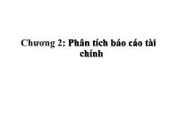 Bài giảng Chương 2: Phân tích Báo cáo tài chính (tiếp)