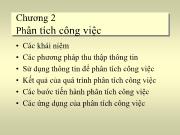 Bài giảng Chương 2: Phân tích công việc (tiếp)