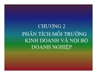 Bài giảng Chương 2: Phân tích môi trường kinh doanh và nội bộ doanh nghiệp