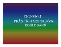 Bài giảng Chương 2: Phân tích môi trường kinh doanh