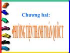 Bài giảng Chương 2: Phương tiện thanh toán quôc tế