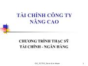 Bài giảng Chương 2: Quan hệ giữa tỷ suất lợi nhuận và rủi ro