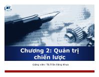 Bài giảng Chương 2: Quản trị chiến lược