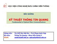 Bài giảng Chương 2: Sợi quang