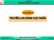 Bài giảng Chương 2: Truyền lan sóng cực ngắn