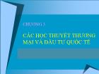 Bài giảng Chương 3: Các học thuyết thương mại và đầu tư quốc tế