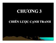 Bài giảng Chương 3: Chiến lược cạnh tranh (tiếp)