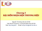 Bài giảng Chương 3: Đặc điểm nhận diện thương hiệu