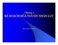 Bài giảng Chương 3: Kế hoạch hóa nguồn nhân lực