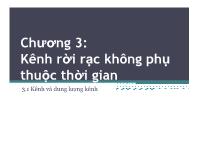 Bài giảng Chương 3: Kênh rời rạc không phụ thuộc thời gian