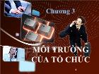 Bài giảng Chương 3: Môi trường của tổ chức