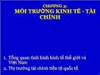 Bài giảng Chương 3: Môi trường kinh tế - Tài chính