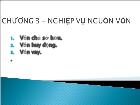 Bài giảng Chương 3 – Nghiệp vụ nguồn vốn