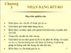 Bài giảng Chương 3: Nhận dạng rủi ro