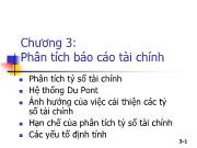 Bài giảng Chương 3: Phân tích Báo cáo tài chính