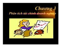 Bài giảng Chương 3: Phân tích tài chính doanh nghiệp (tiếp)