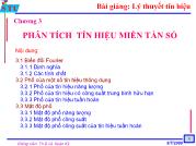 Bài giảng Chương 3: Phân tích tín hiệu miền tần số