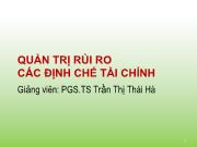 Bài giảng Chương 3: Rủi ro tín dụng