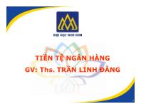 Bài giảng Chương 3: Tín dụng - Trần Linh Đăng