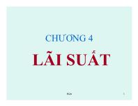 Bài giảng Chương 4: Lãi suất