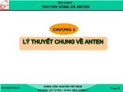 Bài giảng Chương 4: Lý thuyết chung về anten