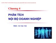 Bài giảng Chương 4: Phân tích nội bộ doanh nghiệp - Vũ Văn Hải