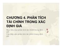 Bài giảng Chương 4: Phân tích tài chính trong xác định giá