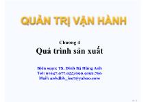 Bài giảng Chương 4: Quá trình sản xuất