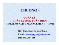 Bài giảng Chương 4: Quản lý chất lượng toàn diện