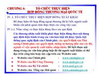 Bài giảng Chương 4: Tổ chức thực hiện hợp đồng thương mại quốc tế