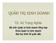 Bài giảng Chương 5: Khái lược về quản trị kinh doanh (tiếp)