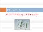 Bài giảng Chương 5: Phân tích hiệu quả kinh doanh