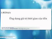 Bài giảng Chương 5: Ứng dụng giá trị thời gian của tiền