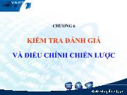 Bài giảng Chương 6: Kiểm tra đánh giá và điều chính chiến lược