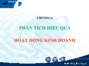 Bài giảng Chương 6: Phân tích hiệu quả hoạt động kinh doanh