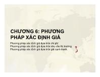 Bài giảng Chương 6: Phương pháp xác định giá