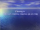 Bài giảng Chương 6: Truyền thông trong quản trị