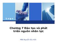 Bài giảng Chương 7: Đào tạo và phát triển nguồn nhân lực