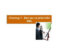 Bài giảng Chương 7: Đào tạo và phát triển NNL