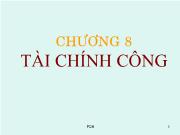 Bài giảng Chương 8: Tài chính công (tiếp)