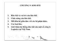 Bài giảng Chương 9: Kho bãi